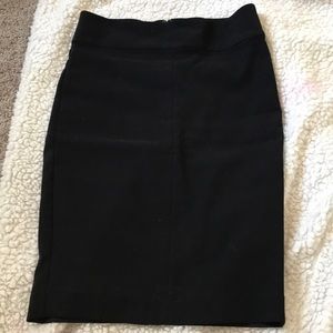 Black pencil skirt